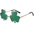 thumbnail image 1 of Lunettes de Fête Irlandaises Lunettes de Bière de la Saint-Patrick Lunettes à Flamme Lunettes Trèfle, 1 of 5