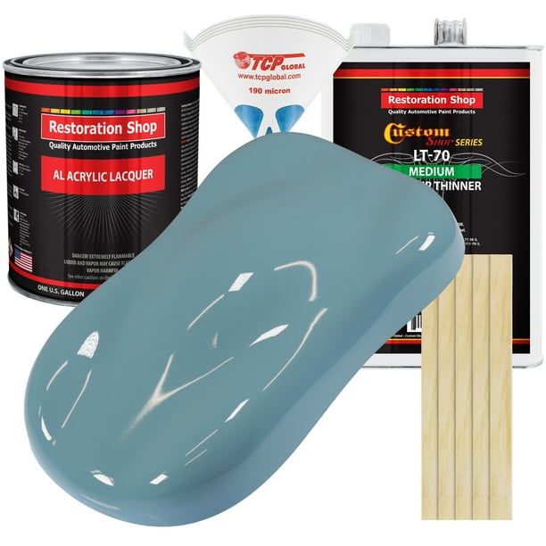 Restoration Shop Glacier Blue Acrylic Lacquer Auto Paint Complete
