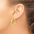 thumbnail image 3 of Auriga Fine Jewelry 10K Yellow Gold 3mm Lightweight Hoop Earrings for Women, 3 of 6