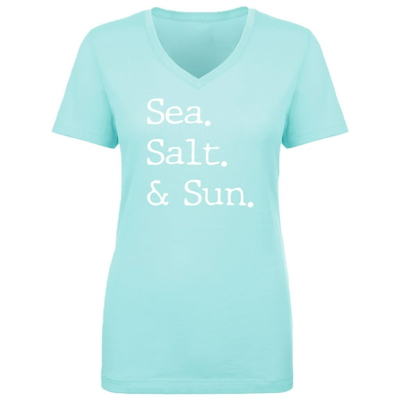 Sea. Salt. & Sun. Womens V-Neck Tee