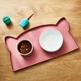 thumbnail image 2 of Vibrant Life Silicone Cat Feeding Mat, Rose, 17.5" x 9", 2 of 5