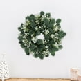 thumbnail image 6 of Artificial Wreath Large Green Leaf Wreath, Durable Front Door Eucalyptus Wreath, Fall Wreath Outdoor for Porch, Festival Wall D, 6 of 8