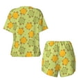 thumbnail image 5 of Naloa Cute Turtle Women's Short-Sleeved Pajama Set, Loungewear, Summer pajamas, Breathable Cozy - Large, 5 of 9