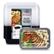 thumbnail image 1 of Contenedores para Alimentos Reutilizables (24 Pz), Diseño Rectangular con Tapa Transparente Para Microondas, Congelador y Lavavajillas Fáciles de Limpiar, Apilables y Ecológicos (28 onzas), 1 of 9