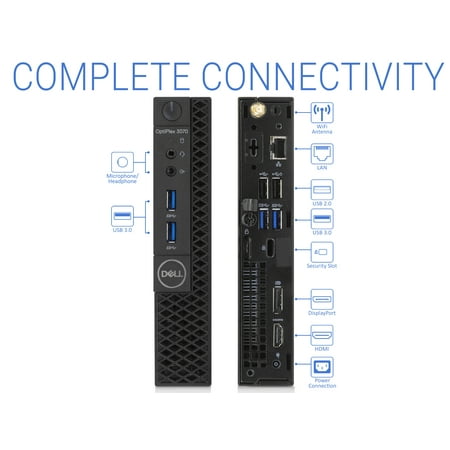 Dell Optiplex 3070 Mini Pc Intel Core I5 9500t Upto 3 7ghz 16gb Ram 512gb Nvme Ssd 1tb Hdd Hdmi Displayport Wi Fi Bluetooth Windows 10 Pro Walmart Canada