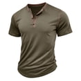 thumbnail image 4 of TSADFHJI T-Shirts Graphiques pour Hommes Automne T-Shirts de Sport Gym Musculation Course Randonnée Active Demi-Zip Manches Courtes TG Vert, 4 of 8