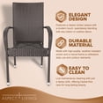 thumbnail image 3 of Aspect Living Hialeah Wicker Dining Chair Set - Set of 2, 3 of 6