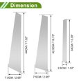 thumbnail image 4 of Moldura de Ventana del Pilar de la Puerta Unique Bargains para BMW Serie 5 2004-2010 Tono Plateado Frontal Trasero Izquierdo Derecho Sticker Antirrayones Cubierta Exterior de la Puerta 6 Pcs, 4 of 7