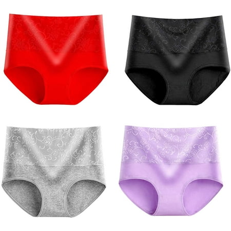 Women's High Waisted Cotton Underwear Ladies Soft Full Briefs | Walmart Canada