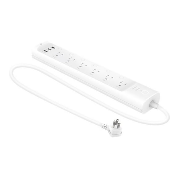 TP-Link Kasa HS300 - Multiprise Intelligente - AC 100-125 V - 1875 Watt - Wi-Fi - Entrée : 3 Pôles - Connecteurs de Sortie : 6 (3 x USB Type A, 6 x 3 Pôles)