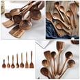 thumbnail image 3 of SEWCHICS Tea Scoops Wooden Spoon Assorted Color 7-Pcs, 3 of 8
