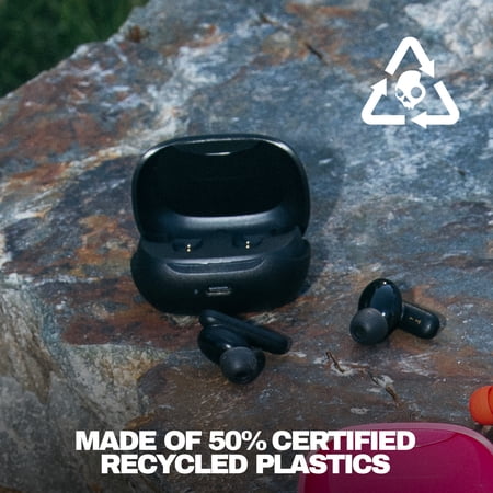 Skullcandy Smokin' Buds XT True Wireless in-Ear Earbuds, Black