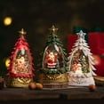 thumbnail image 5 of Xmas Lighted Glitter Snow Globes Christmas Tree Home Desktop Ornaments Christmas Birthday Gift, 5 of 6