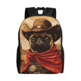 thumbnail image 1 of Easygdp Western French Bulldog Cowboy Mochila Versátil y Elegante: Comodidad, Almacenaje y Durabilidad para la Universidad, Trabajo, Viajes y Uso Diario, 1 of 8