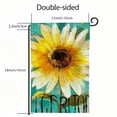 thumbnail image 3 of PHYHOO  Spring Summer Daisy Garden Flag Hello Sunshine Double Sided Small Burlap Seasonal Holiday Flag for Outside Yard Decoration White, 3 of 6