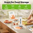 thumbnail image 2 of COZII Food Saver Vacuum Sealer Machine with 30 Bags, Preserve Compact Vacuum Sealer with Visible Water Tank, Handheld Portable, 60KPa Powerful suctio, 2 of 8