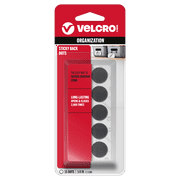VELCRO Brand Sticky Back - 5/8" Coins, 15 Sets - Black