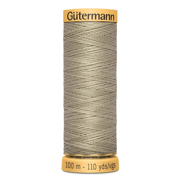 Gutermann 110 Yd Natural Cotton Thread-Oatmeal Brown