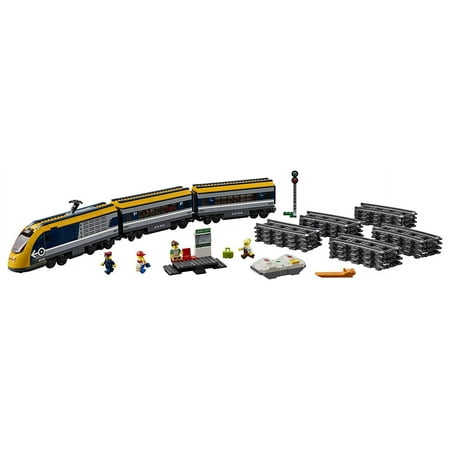 LEGO City 60197 Passenger Train 677 Piece Building Kit w/ 4 Minifigures & Track