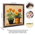 thumbnail image 2 of Marigolds Pots Orange Yellow Blooms Wooden Sign Wall Plaque - Vintage Art Decoration, Wall Decoration - Ideal Gift For Home Decoration, Living Room, Bathroom, Bedroom, Garden, Dining, Bar, Cafe, Fe, 2 of 7