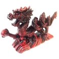 thumbnail image 3 of RED Feng Shui Dragon Figurine Statue for Luck & Success 6 inch LONG, 3 of 3