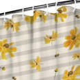 thumbnail image 3 of Beige Daisy Flower Yellow Blooms Pattern Shower Curtain 36"x72" ,Bathroom Decorative Shower Curtains Set with 12 Hooks,Modern Waterproof Washable Shower Curtain, 3 of 6