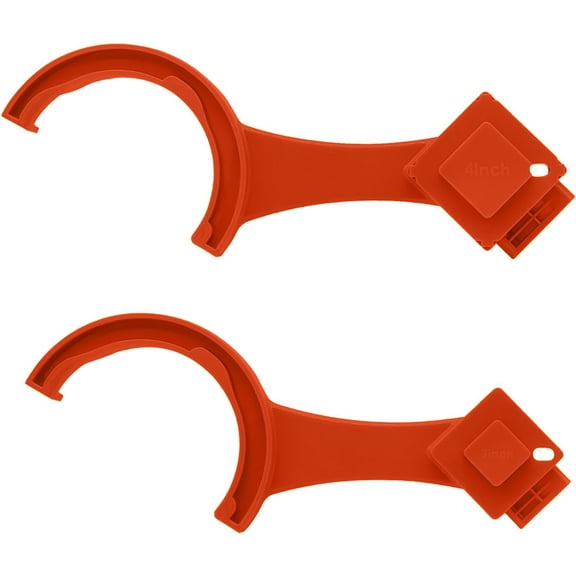 RV Sewer Hose Wrench 2 Pack for 3 in and 4 in Male Female Connectors Durable RV Sewer Tool for Maintenance Portable Wrench for Waste Hose Attachment Kit Orange