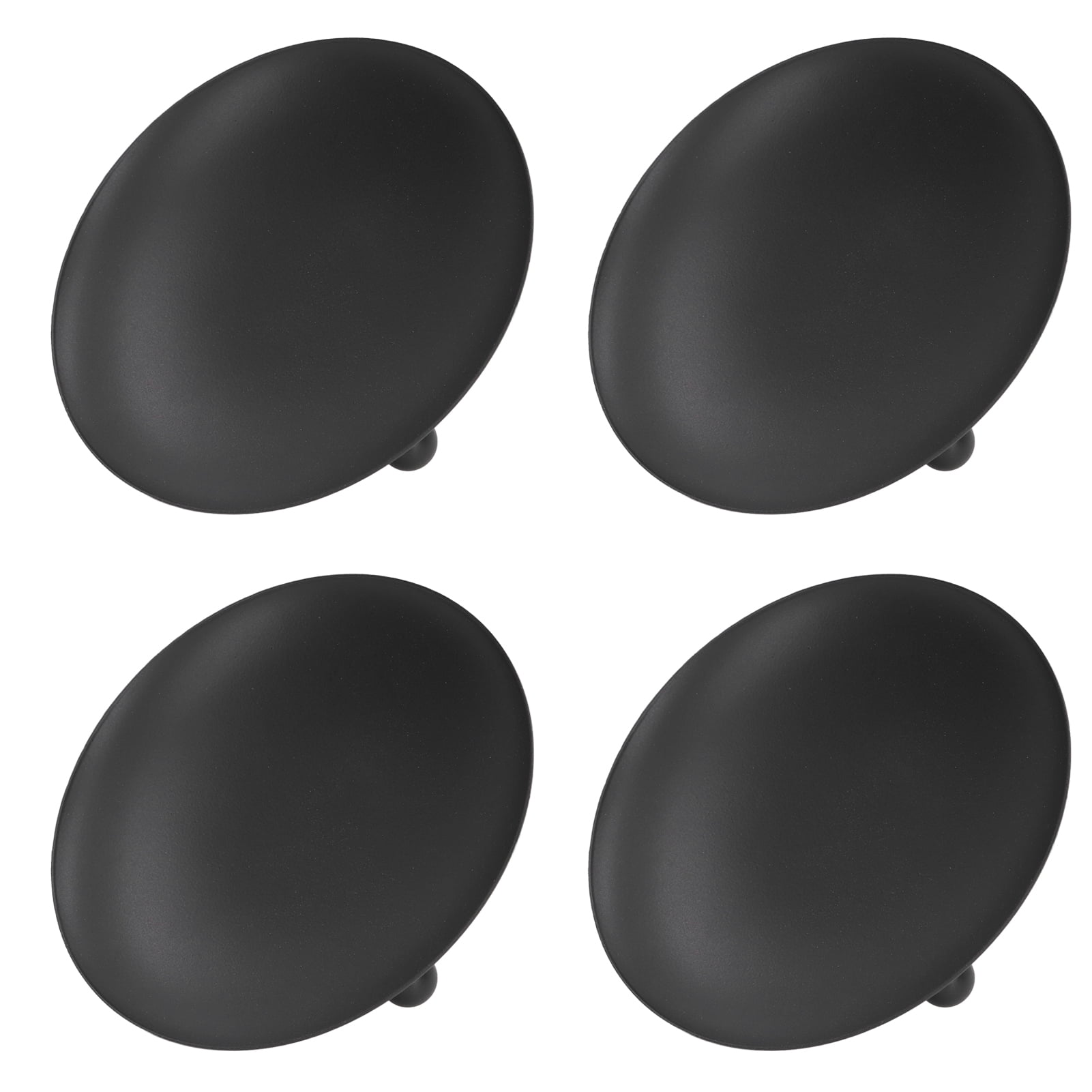 RoadLoo 4 Pcs Bougeoirs Pilier En Métal Noir - Chandelier Candélabre Pour Décoration Mariage, Maison, Noël Et Dîner Aux Chandelles (3,9 X 0,4 Pouces)
