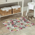 thumbnail image 7 of Pofeuu Roses Mixed Zebra Print Flannel Doormats Rug16"x24"Rug Washable Doormats Indoor Outdoor Rugs for Layered Front Door Mats, Porch, Kitchen, Entryway, 7 of 7