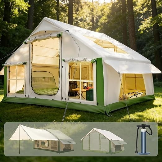 Coleman 4 Person 8' x 7' Family Camping Instant Cabin Tent, 1 Room