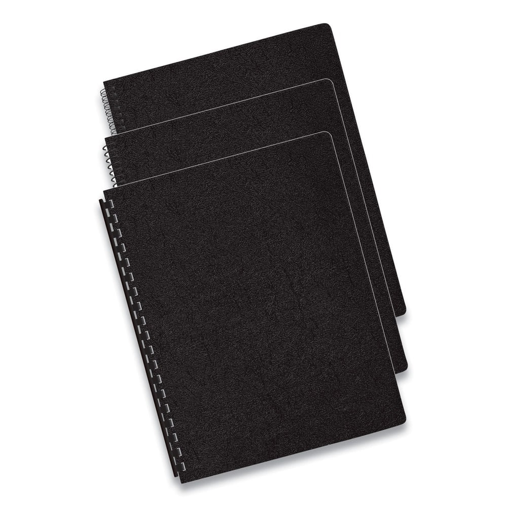 Fellowes Executive Presentation Binding System Covers 11-1/4 x 8-3/4 Black 50/Pack 52146