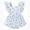 Blue, variant on Younger Tree Baby Girl Romper Summer Toddler Casual Ruffled Sleeveless Cotton Overalls Clothes for 3-6 Months