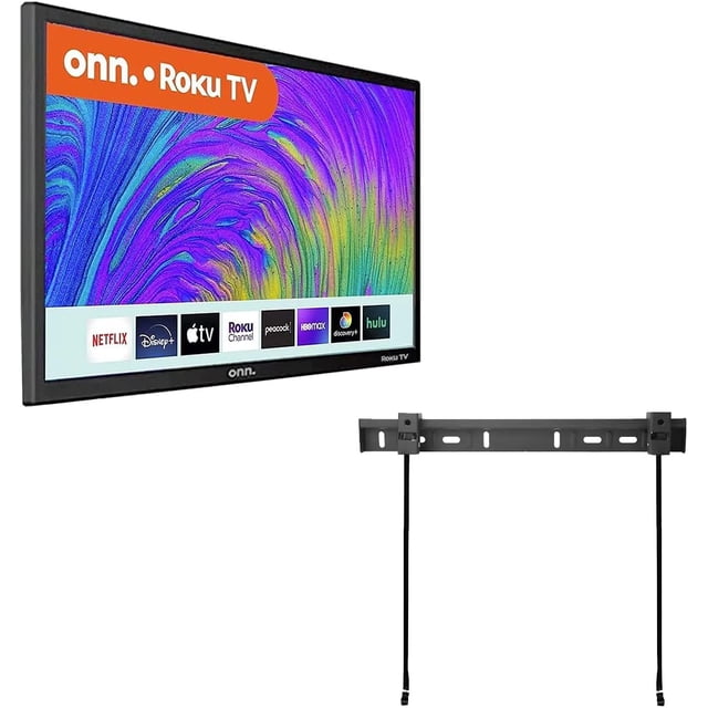 Television de 24” Class HD (720P) LED Smart TV Coatible con Netflix, Disney+, Apple TV, Youtube, Alexa y Assistant + Soporte Iluido (Sin Bas) 100012590 (Reacondicionado)