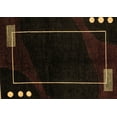 thumbnail image 1 of Ahgly Company Indoor Rectangle Oriental Brown Modern Area Rugs, 2' x 4', 1 of 4