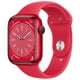 Boîte Ouverte - Apple Watch Série 8 (GPS + Cellulaire) 45mm (Produit) Boîtier en Aluminium Rouge avec Bande de Sport (Produit) Rouge - Moyen/grand – image 1 sur 3