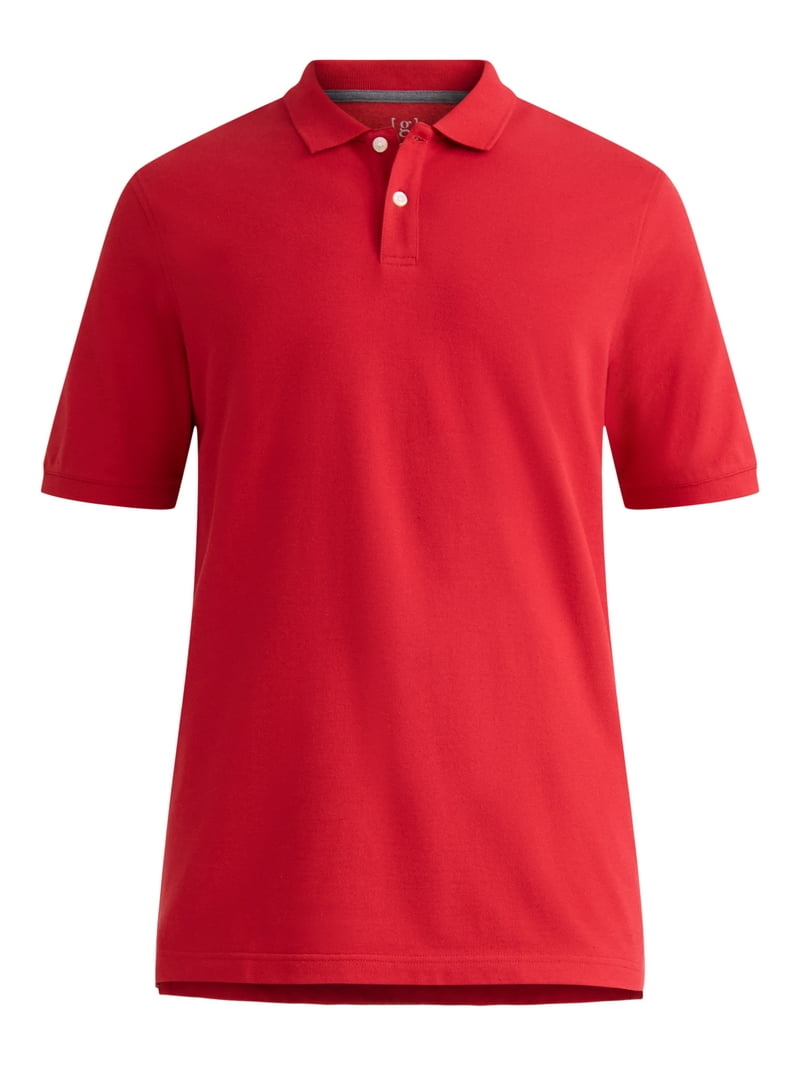 George Men's Pique Polo Shirt Sizes S to 3XL Breathable Soft