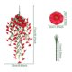 thumbnail image 3 of Guirnalda de campanillas artificiales para colgar en la pared | Guirnalda de flores artificiales para decoración de cestas colgantes de jardín al aire libre, 3 of 6