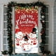 thumbnail image 4 of Cubierta de puerta navideña hecha de tela de seda helada decorada con ambiente navideño, 4 of 6