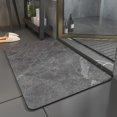 thumbnail image 1 of Non-Slip Bath Mat 40X60cm, Absorbent Diatomite Bathroom Mat, Quick Drying Shower Mat, Shower Exit Mat, Kitchen Non-Slip Mat, Fuji Gray, 1 of 3
