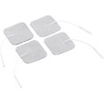 thumbnail image 2 of Electrodos de decenas: conjunto de 3 almohadillas de electrodos compatibles con dispositivos de estimulación de corriente, 5x5 cm, cada conjunto de 4 (decenas de almohadillas) Afortunado Sencillez, 2 of 4