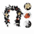 thumbnail image 1 of Thanksgiving Wreath with Black Maple Leaf and Autumn Vine for Fall Home, 1 of 5