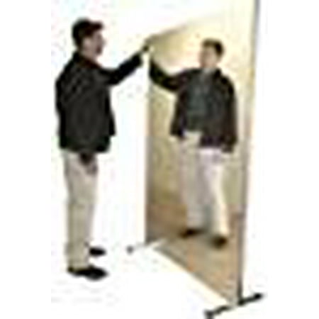 Glassless Mirror - Glassless mirror, stationary with stand, vertical, 16
