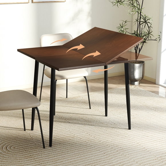 Mesa Comedor Extensible Mesa para 2-4 Payson Marrón FurnitureR Moderno