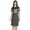 Gray, variant on Educated Motivated Vaccinated T-Shirt Funny Pro Vaccine Boat Neck Dress