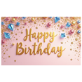 thumbnail image 3 of Colorful Design Birthday Banner Decorative Design Happy Birthday Banner Diamond Decor Birthday Celebration for Birthday Party Kids Party Indoor Decoration, 3 of 8