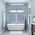 thumbnail image 3 of Blue Ocean Conch Kitchen Curtains Sets for Windows 36 Inch Length, Retro Beige Coastal Coral Starfish Rod Pocket Window Treatments Tier Curtains and Valances Set for Bedroom/Bathroom, 3 of 8