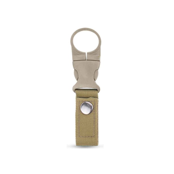 Greeniant Mosquetones con hebilla para mochila, hebillas colgantes de nailon para botella de agua, correa de cincha, accesorios para acampar y Escalada Caqui