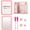 Pink, variant on Locker Organizer Kit Aesthetic Magnetic Mirror Pen Holder Set | 6 Pieces Magnetic Locker Accessory Set, Strong Magnetic Adhesive Free Installation, School Supplies for Dorm, School Home