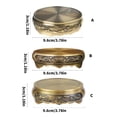 thumbnail image 5 of Tizuqe Elegant Brass Incenses Burners Base Round Shape for Sophisticated Decoration, 5 of 12