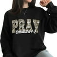 thumbnail image 3 of Leopard Pray Bible Fall Sweatshirt – Autumn Christian Pullover, Bible Verse Faith Based Sweater, Fall Jesus God Outfit, Religious Gift for Her, 3 of 7